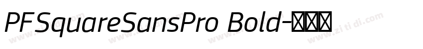 PFSquareSansPro Bold字体转换